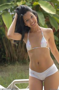 Lusty Latina Girl Wearing Swimwear