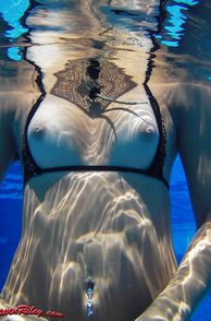 Latina Teen Flashing Boobs Underwater